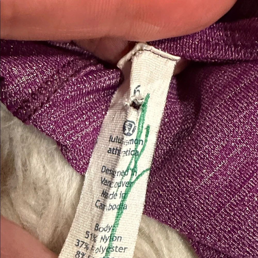 Lululemon‎ On Track Long Sleeve Heathered Aurora Size 6 Style Number: WABMS